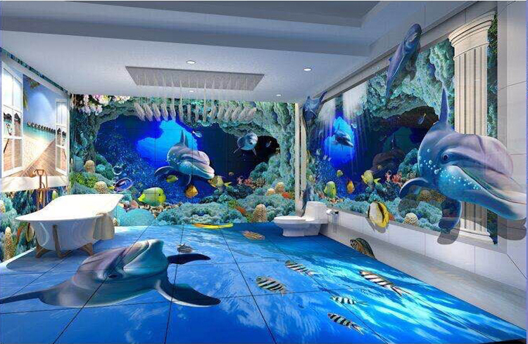 Cả thế giới biển bỗng thu gọn trong căn phòng nhỏ.