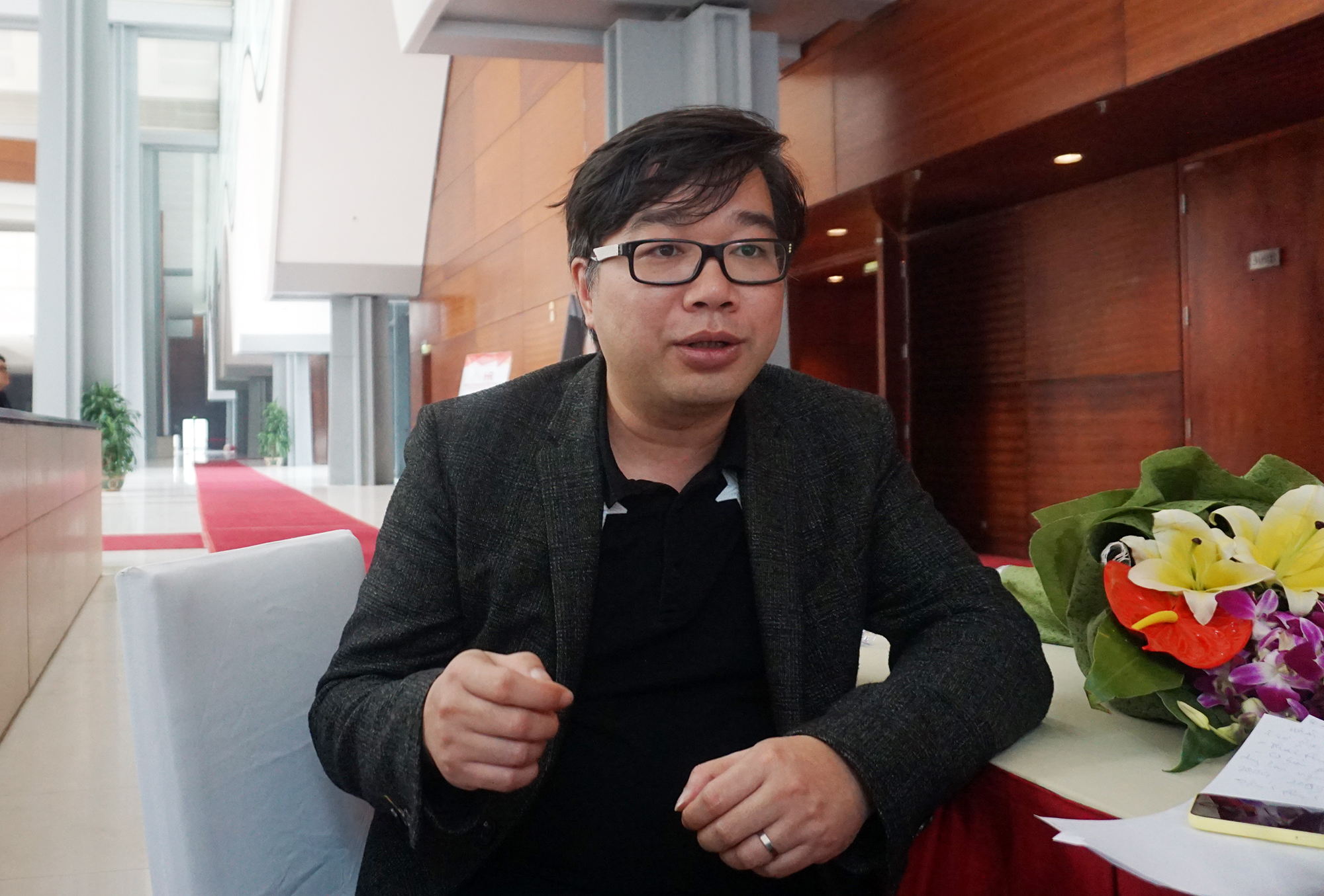 Ông Đỗ Hoài Nam chia sẻ về thất bại trong quá trình khởi nghiệp. Ảnh: Duy Minh