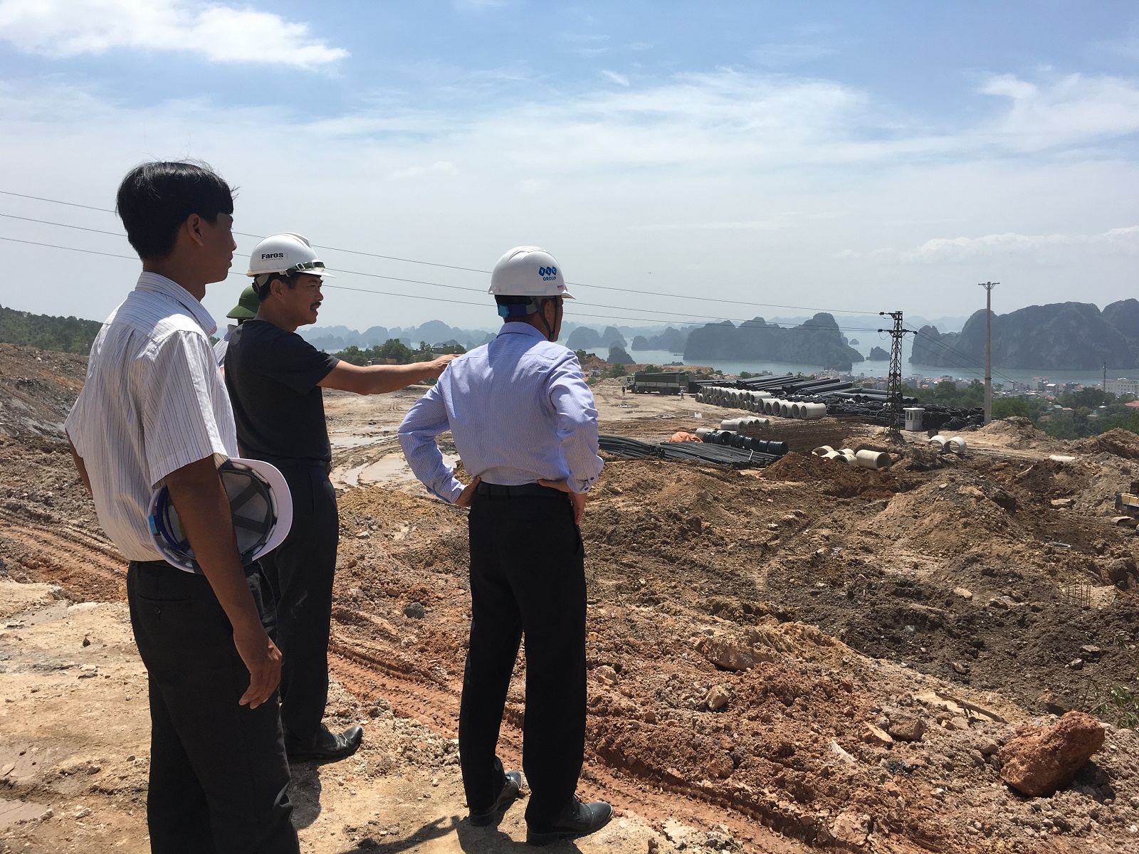 Lãnh đạo FLC Hạ Long thị sát công trường