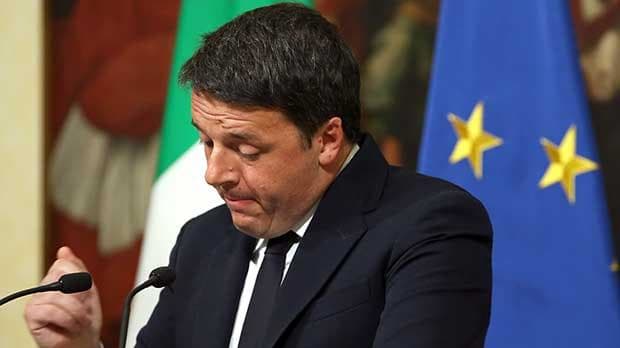 Thủ tướng Italy Matteo Renzi vừa quyết định từ chức. Ảnh: Getty