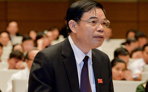 
Bộ trưởng Bộ Nông nghiệp và Phát triển Nông thôn Nguyễn Xuân Cường phát biểu trước Quốc hội
