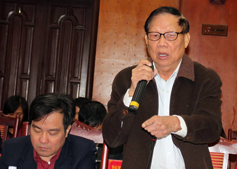 Nguyên Bộ trưởng Lê Huy Ngọ: Điện, đường, trường, trạm... cần thiết cho nông thôn mới. Ảnh: CHÂN LUẬN