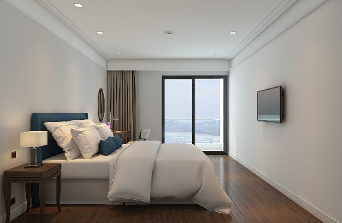 Các căn hộ được thiết kế tinh tế, lấy tối đa ánh sáng tự nhiên và tầm nhìn về phía biển.