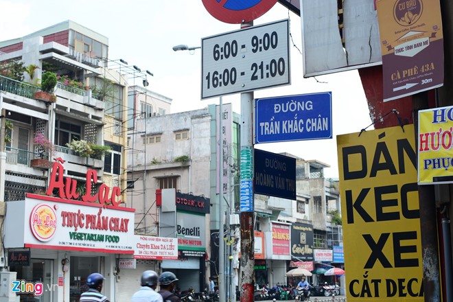 Đường Trần Khắc Chân ở quận Phú Nhuận phải viết đúng là Trần Khát Chân. Ảnh: Phước Tuần.