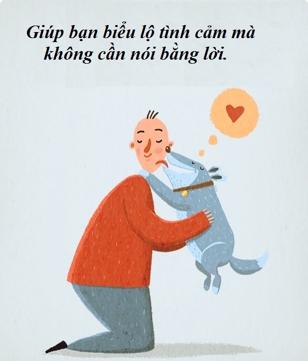 Ôm là cách bạn thể hiện sự chăm sóc, tình yêu thương đối với mọi người.