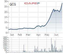 
Diễn biến cổ phiếu QCG từ đầu năm tới nay
