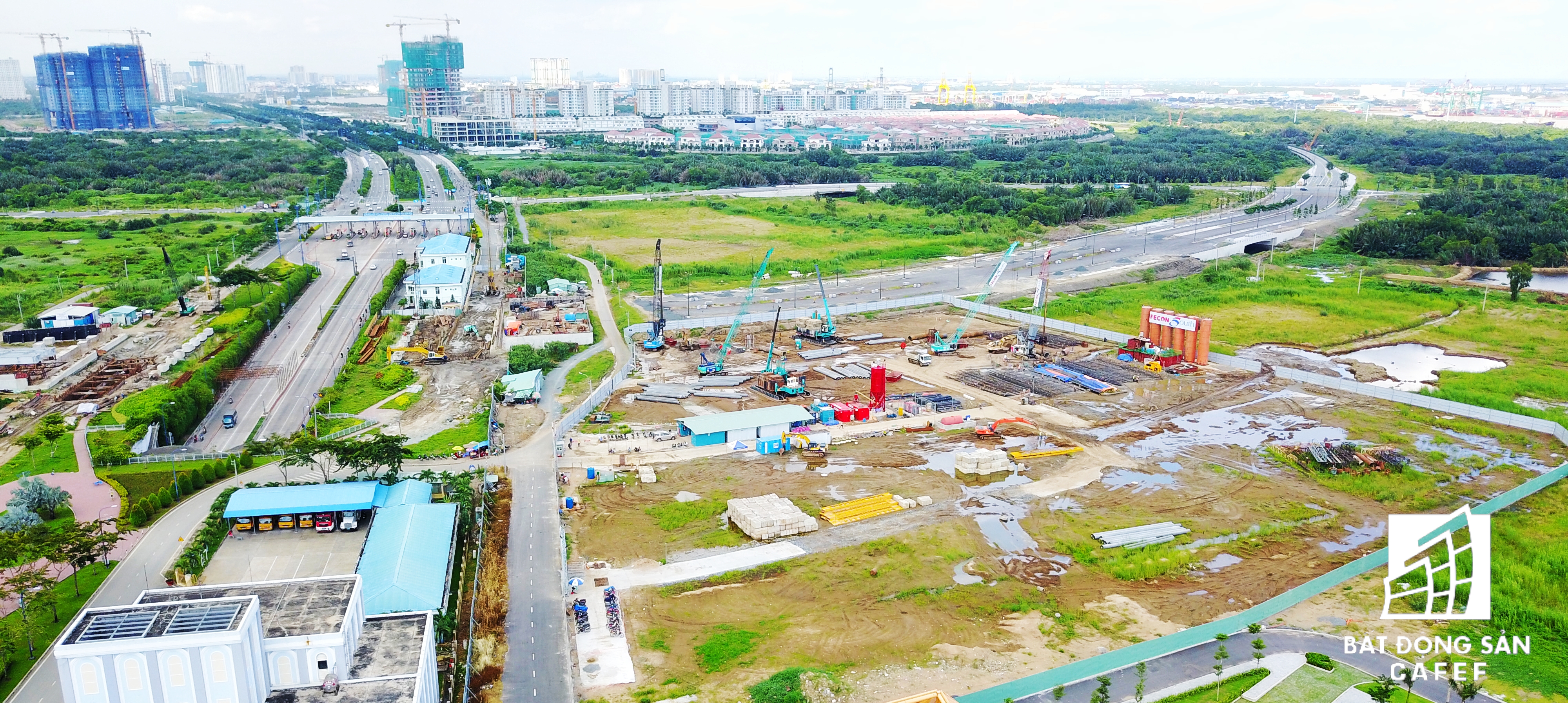 Mặt bằng thi công dự án Empire City của liên doanh Keppel Land - Tiến Phước - Trần Thái.