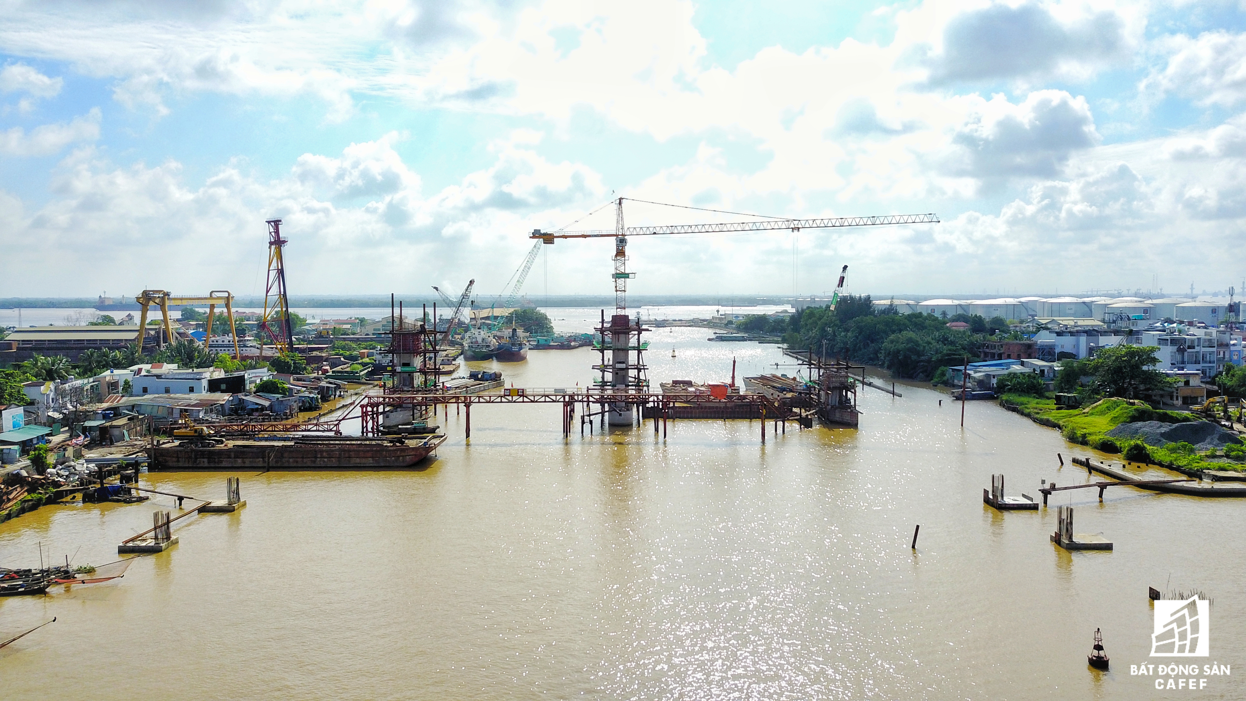 Công trình chống ngập đang dần thành hình.