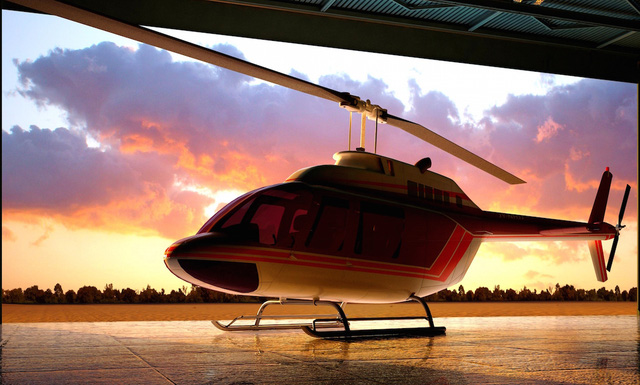 Trước bữa tối, thực khách sẽ dạo chơi quanh thành phố Singapore bằng trực thăng.