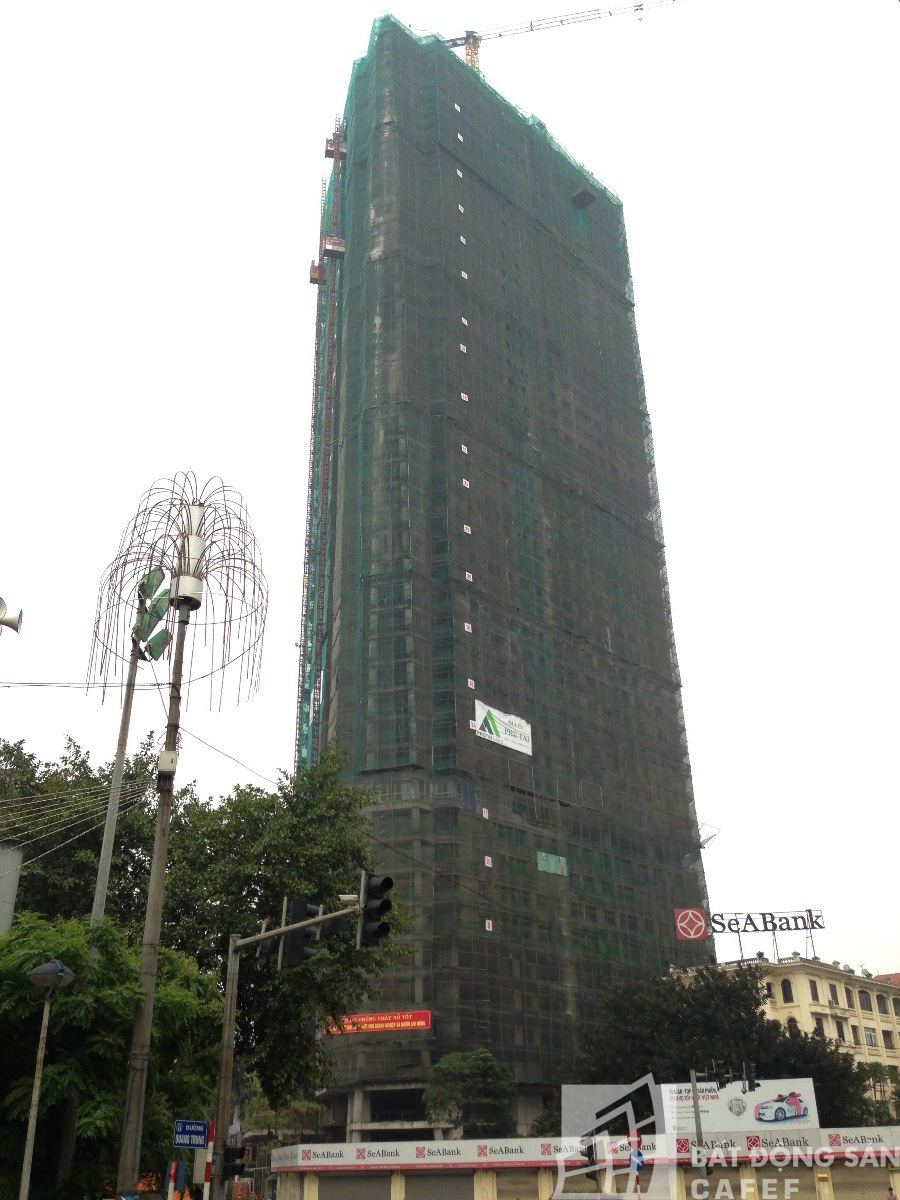 Toàn bộ dự án đã xây gần xong phần thô.