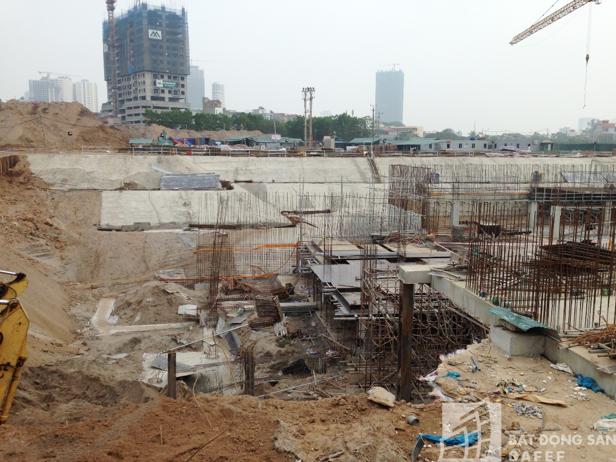 Công trình đang trong giai đoạn xây dựng phần hầm.