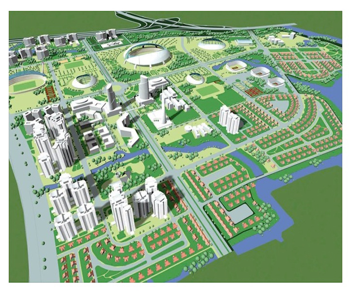 Phối cảnh khu liên hợp thể thao Rạch Chiếc