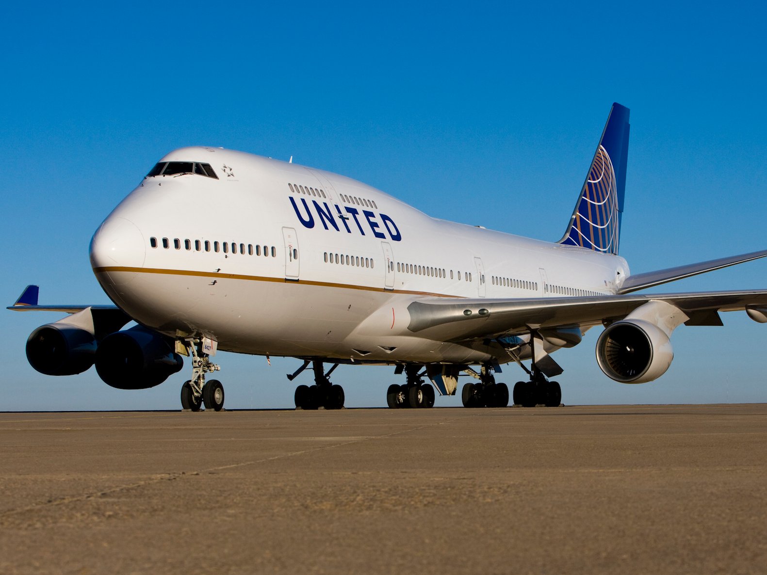 Máy bay của hãng hàng không United Airlines.