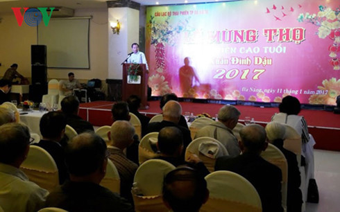 Ông Nguyễn Xuân Anh phát biểu tại Lễ mừng thọ Hội viên cao tuổi thành phố Đà Nẵng.