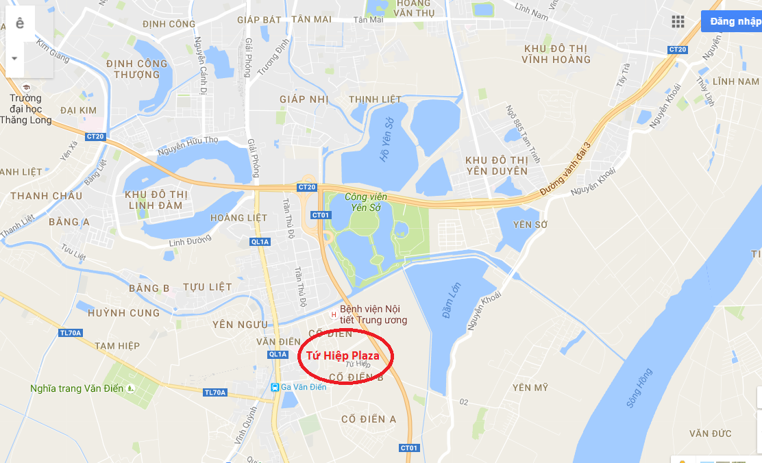 Tứ Hiệp Plaza tọa lạc trên trục huyết mạch phía Nam thủ đô.