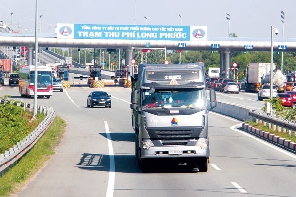 Trạm thu phí Long Phước trên cao tốc TP.HCM - Long Thành - Dầu Giây.