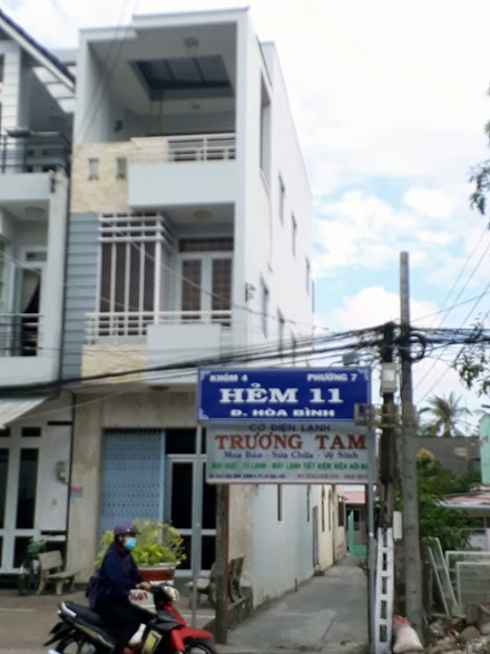 Căn nhà của ông Trần Thanh Hậu, kế toán trưởng Cty XSKT Bạc Liêu