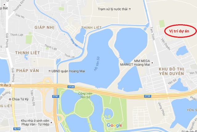 Gelexia Riverside tọa lạc tại trên trục đường Tam Trinh mở rộng.