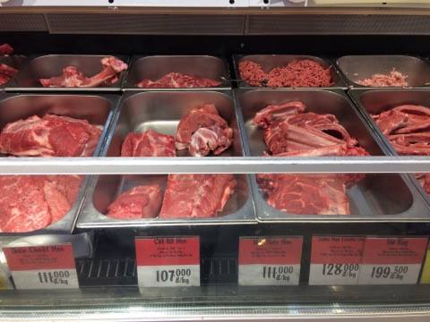 
Giá thịt lợn tại BigC vẫn ở mức cao
