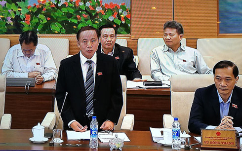 
Ông Nguyễn Văn Thân - Chủ tịch doanh nghiệp vừa và nhỏ Việt Nam phát biểu tại phiên thảo luận
