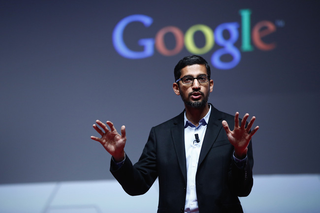 Chân dung CEO của Google, ông Sundar Pichai.