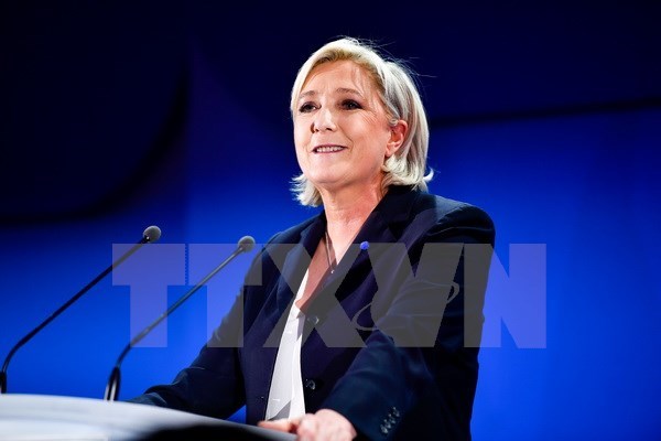 Ứng viên Tổng thống Pháp Marine Le Pen. (Nguồn: THX/ TTXVN)