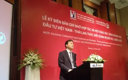 Thứ trưởng Bộ Công Thương Đỗ Thắng Hải phát biểu tại lễ ký kết