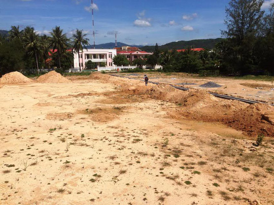 Khu đô thị mới Bắc Lục Khẩu nằm trước mặt Công an thị xã Sông Cầu, tỉnh Phú Yên.