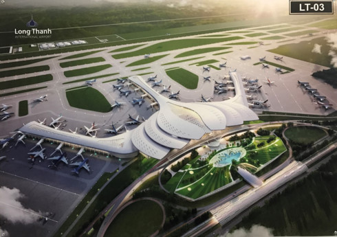 
Mô hình thiết kế nhà ga sân bay Long Thành .
