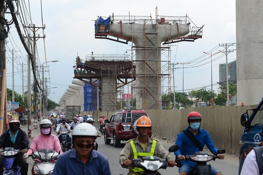 
Tuyến Metro số 1 Bến Thành - Suối Tiên - Ảnh: Hoàng Triều
