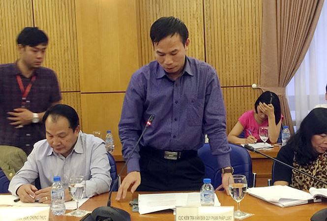 Ông Đồng Ngọc Ba - Cục trưởng Kiểm tra văn bản quy phạm pháp luật.