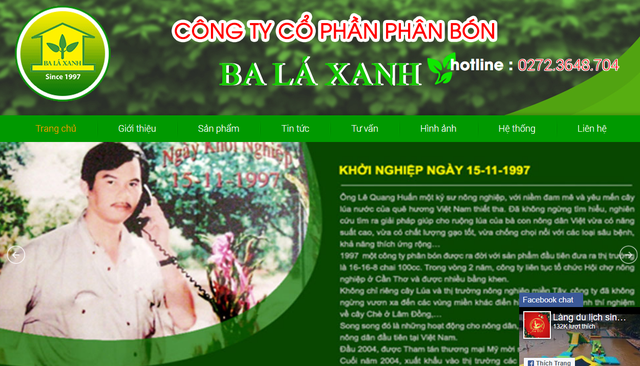 Giới thiệu về CTCP Phân bón Ba Lá Xanh