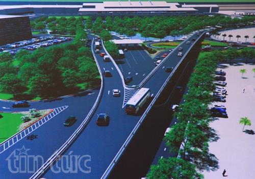 
Phối cảnh dự án giao thông xây dựng cầu vượt tại nút giao đường Trường Sơn – đường Tân Sơn Nhất – Bình Lợi – Vành đai ngoài.
