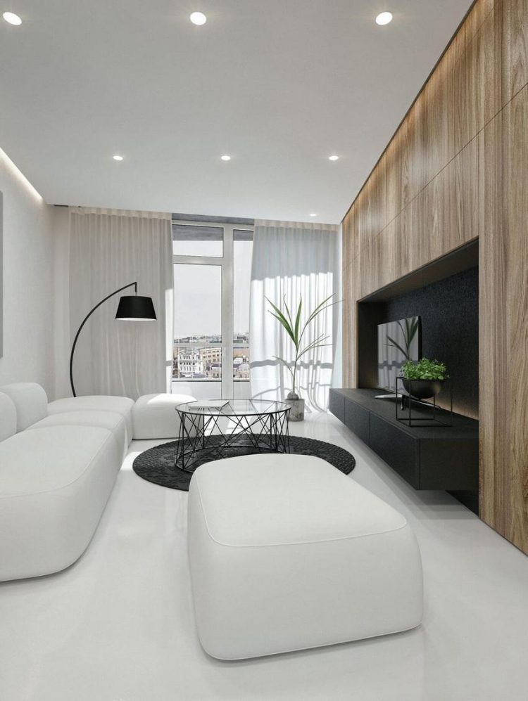 Từ nội thất, sơn tường, trang trí trong căn hộ nhỏ đều được sử dụng với hai tông màu đối lập đen và trắng tạo nên sự tinh tế, sang trọng đặc biệt. 