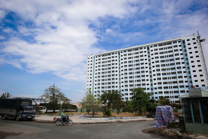 Chủ đầu tư là Công ty CP Đầu tư Xây dựng và Khai thác Công trình Giao thông 584 đã ký hợp đồng mua bán với khách hàng từ năm 2008. Ảnh: Hoàng Triều