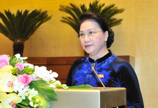 Chủ tịch QH Nguyễn Thị Kim Ngân phát biểu khai mạc kỳ họp thứ 4, QH khoá XIV