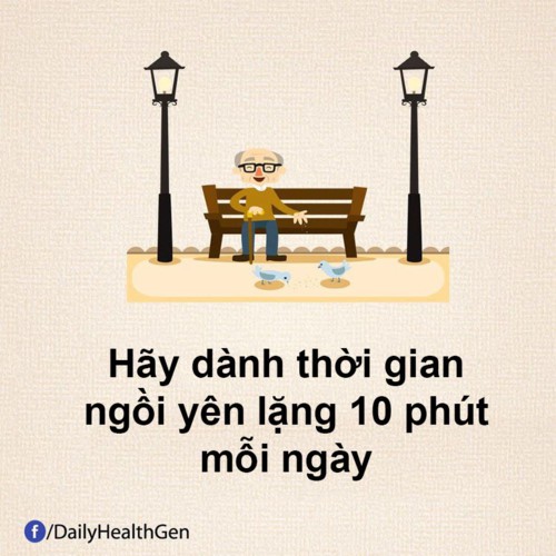 Dành thời gian cho bản thân để suy nghĩ và bình tâm về cuộc sống.