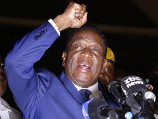 Tân tổng thống Emmerson Mnangagwa Ảnh: EPA