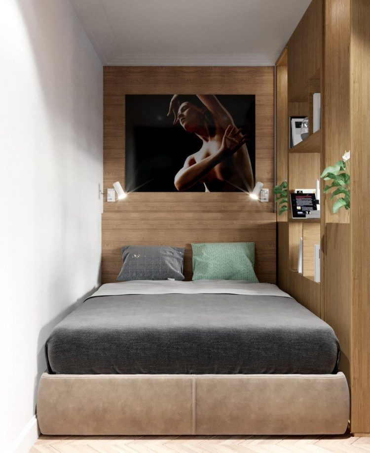 Không gian nghỉ ngơi tuy nhỏ nhưng được bài trí khéo léo khiến nó không hề có cảm giác bị tù túng, bí bách.