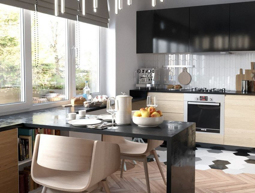 Nhà tuy nhỏ nhưng mọi không gian đều được bố trí ngăn nắp, thoáng sáng và vô cùng sạch sẽ. Bếp và phòng khách được thiết kế mở khiến căn hộ trở nên thoáng rộng hơn.