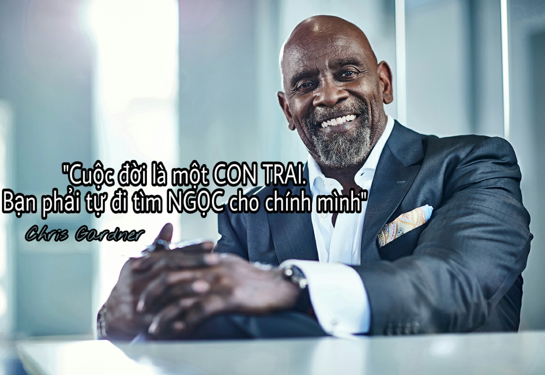 Cho dù có khó khăn đến đâu Chris cũng không gục ngã