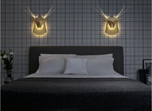 
Phòng ngủ nhà bạn sẽ vô cùng ấn tượng và lạ mắt với hai chiếc đèn này.

 
