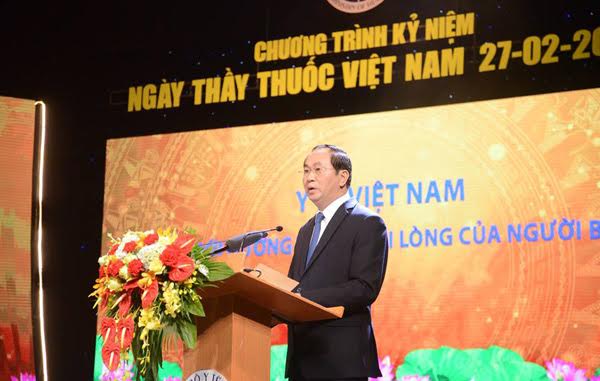 Chủ tịch nước Trần Đại Quang: Ngành y cần đẩy mạnh ứng dụng những thành tựu khoa học - công nghệ hiện đại