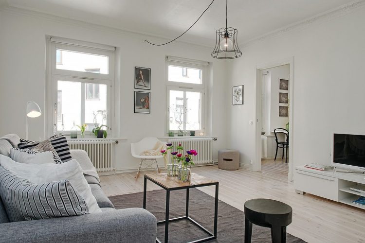 Nội thất được kết hợp khéo léo tạo nên sự hài hòa cho phòng khách.