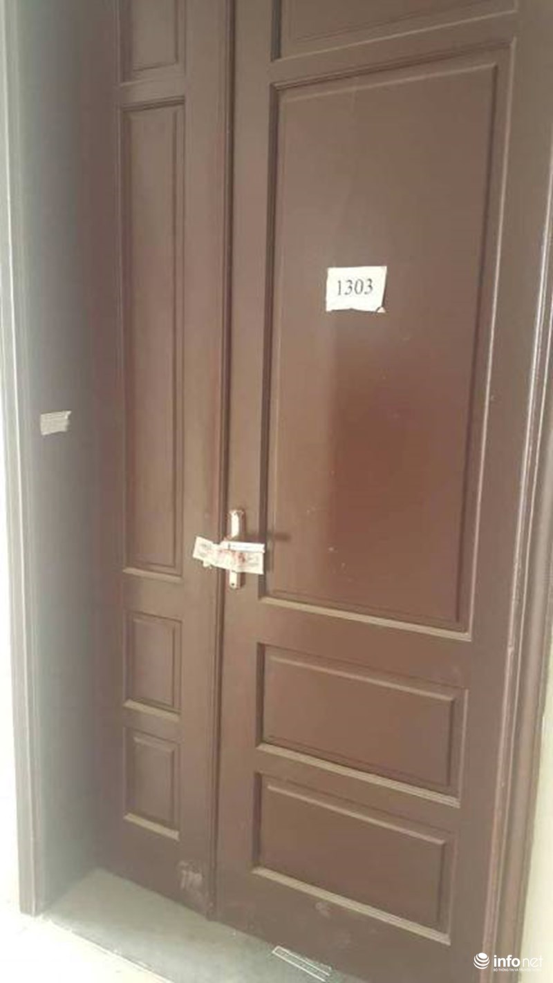 Nhiều căn tái định cư ở khu tái định cư Thành phố Giao lưu vẫn trong tình trạng niêm phong, không người ở.