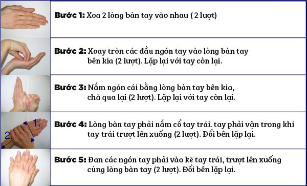 
Một kỹ thuật rửa tay cho hiệu quả cao với thời gian trung bình 25 giây
