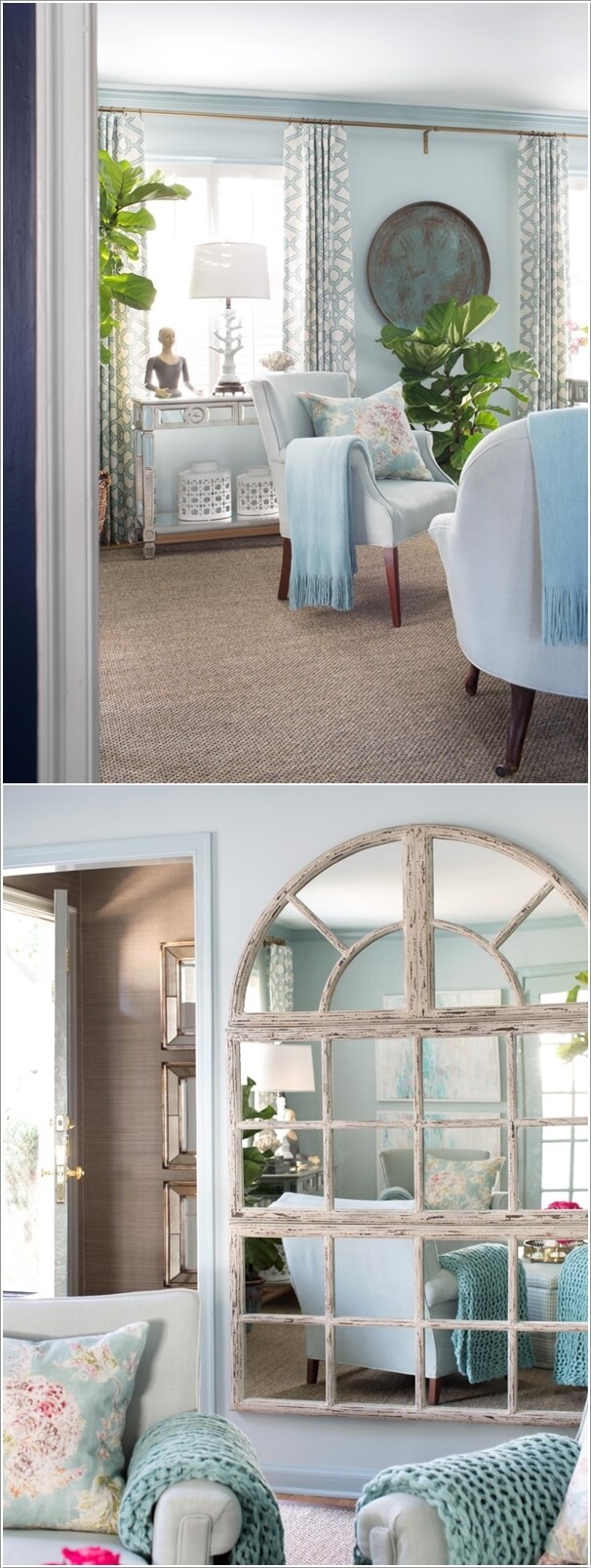 
Thay vì trang trí một phòng khách lòe loẹt, bạn hãy chọn những màu sắc nhẹ nhàng cho nội thất phòng khách nhỏ.

 
