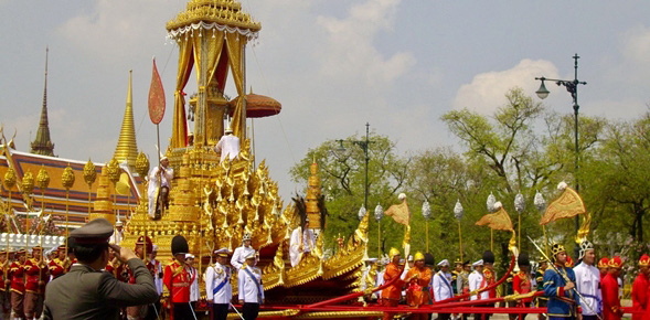 Chiếc xe ngựa cũng từng được sử dụng vào năm 2012 trong lễ hoả táng Công chúa Bejaratana Rajasuda.