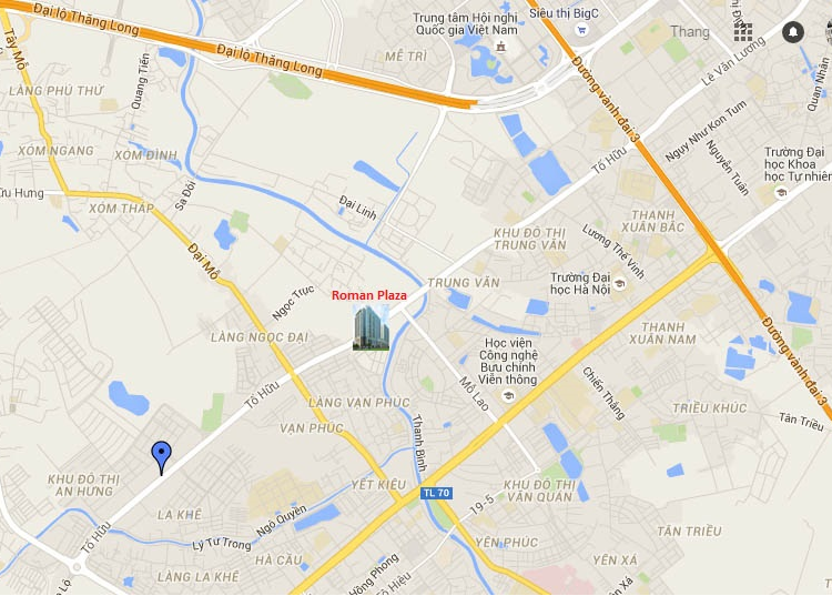 Tổ hợp chung cư Roman Palza tạo lạc ngay cạnh QMS Tố Hữu.