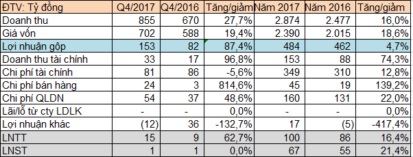 Đức Long Gia Lai (DLG): Mảng linh kiện điện tử tăng mạnh, LNST năm 2017 tăng 21% so với năm 2016 - Ảnh 2.